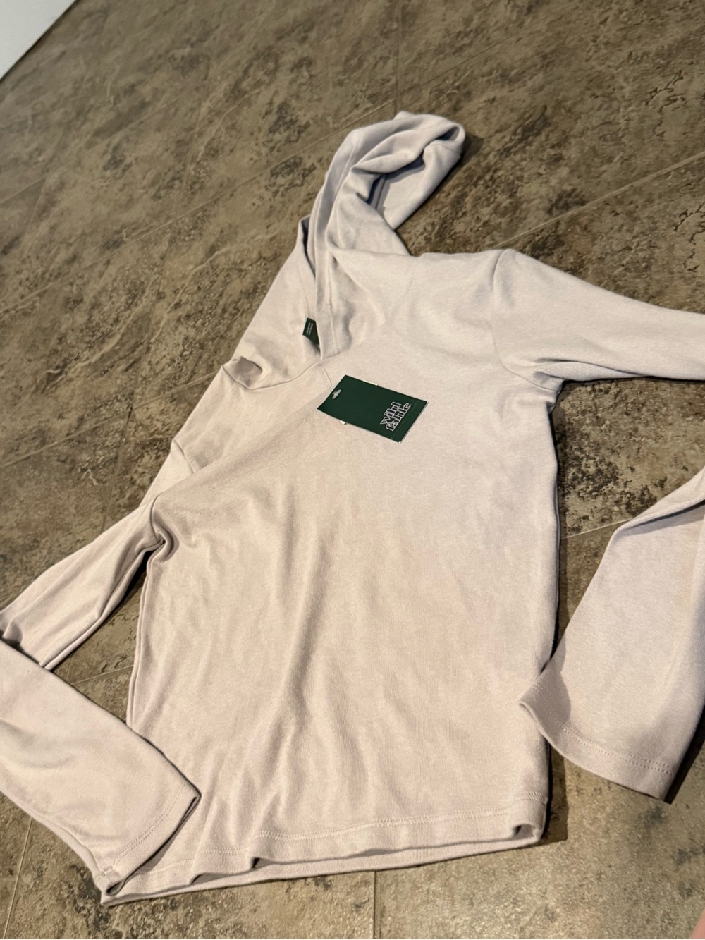 🥗Light gray Hoodie Sweatshirt